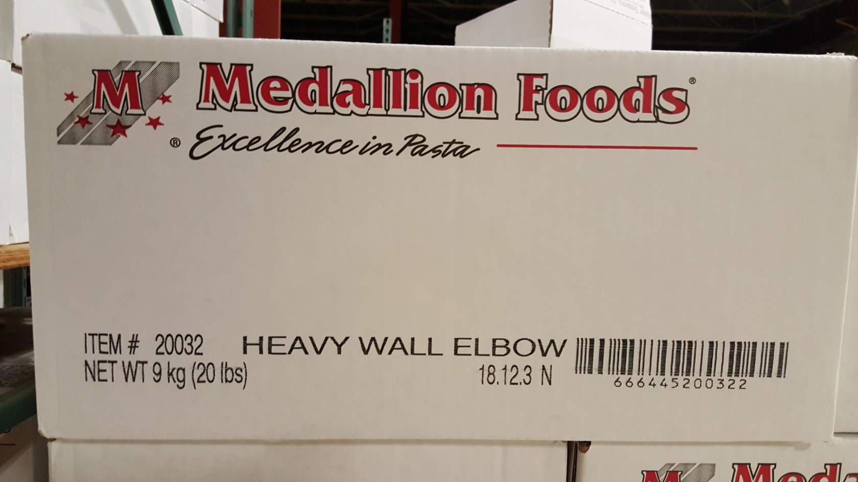 Pasta Elbow Macaroni Heavy Wall 4/5lb - Sold by EA