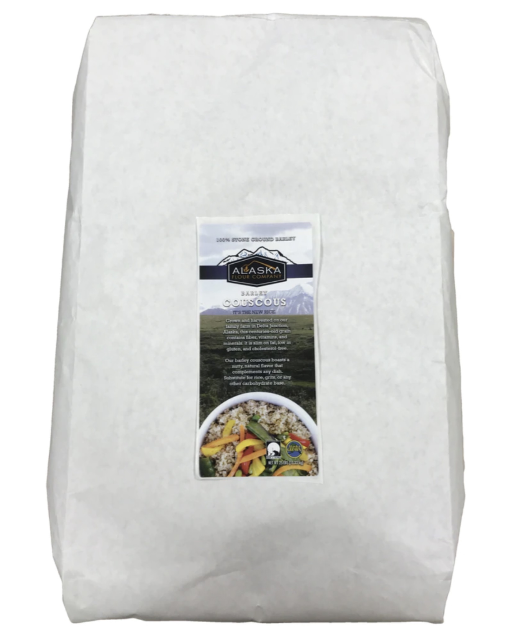 Couscous Barley 25lb AK Flour Company - Sold by PACK - Click Image to Close