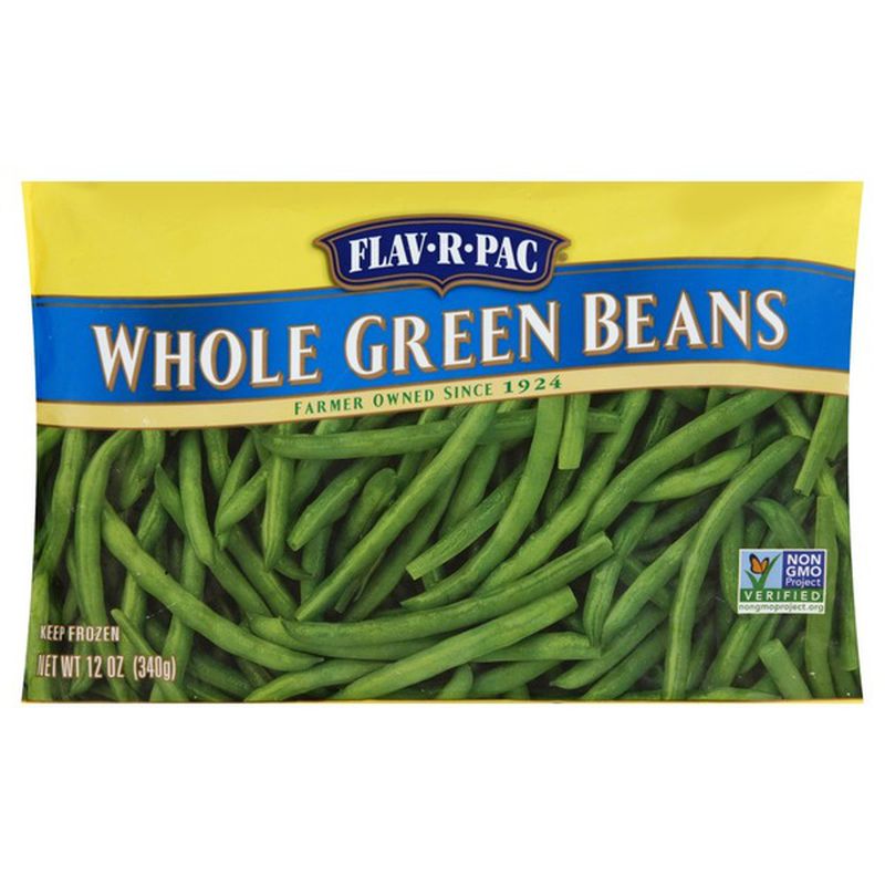 Vegetables Whole Green Beans IQF 12/28oz - Sold by EA