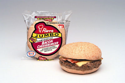 Sandwich Jumbo Bacon Cheeseburger 12/6oz 1240 - Sold by PACK
