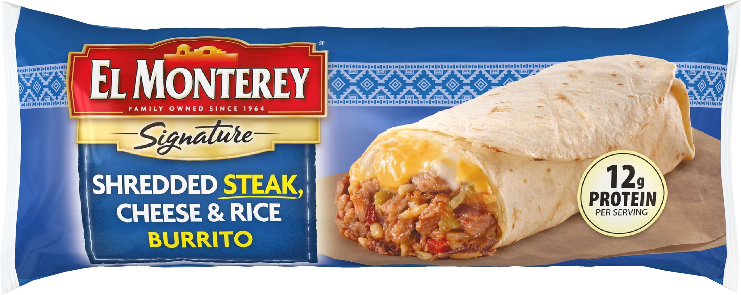 Burrito Shredded Seak and Three Cheese 24/5oz - Sold by PACK