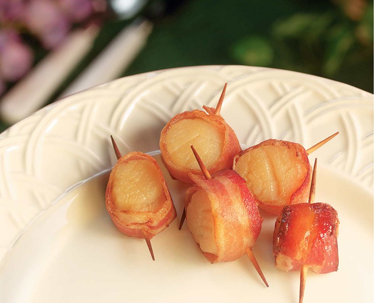 Kabobs Bacon Wrapped Scallops (30/40ct) 100/0.75oz (K625) - Sold by PACK
