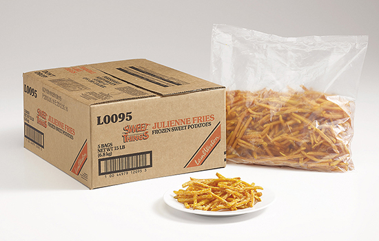 French Fries Sweet Potato Julienne 3/16in. LOO95 5/3lb - Sold by EA