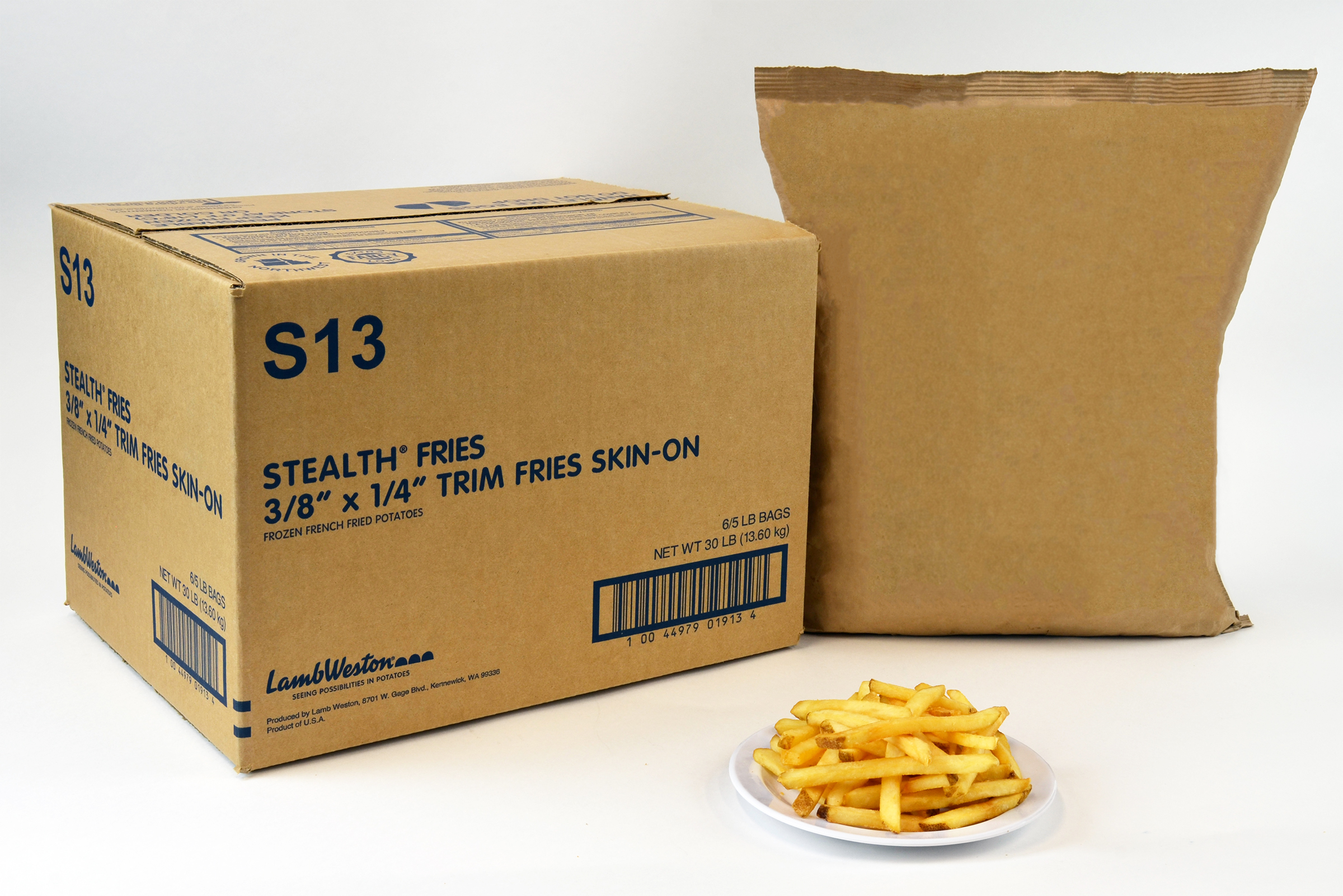 French Fries Skin on Trim Stealth S13 6/5lb - Sold by PACK - Click Image to Close