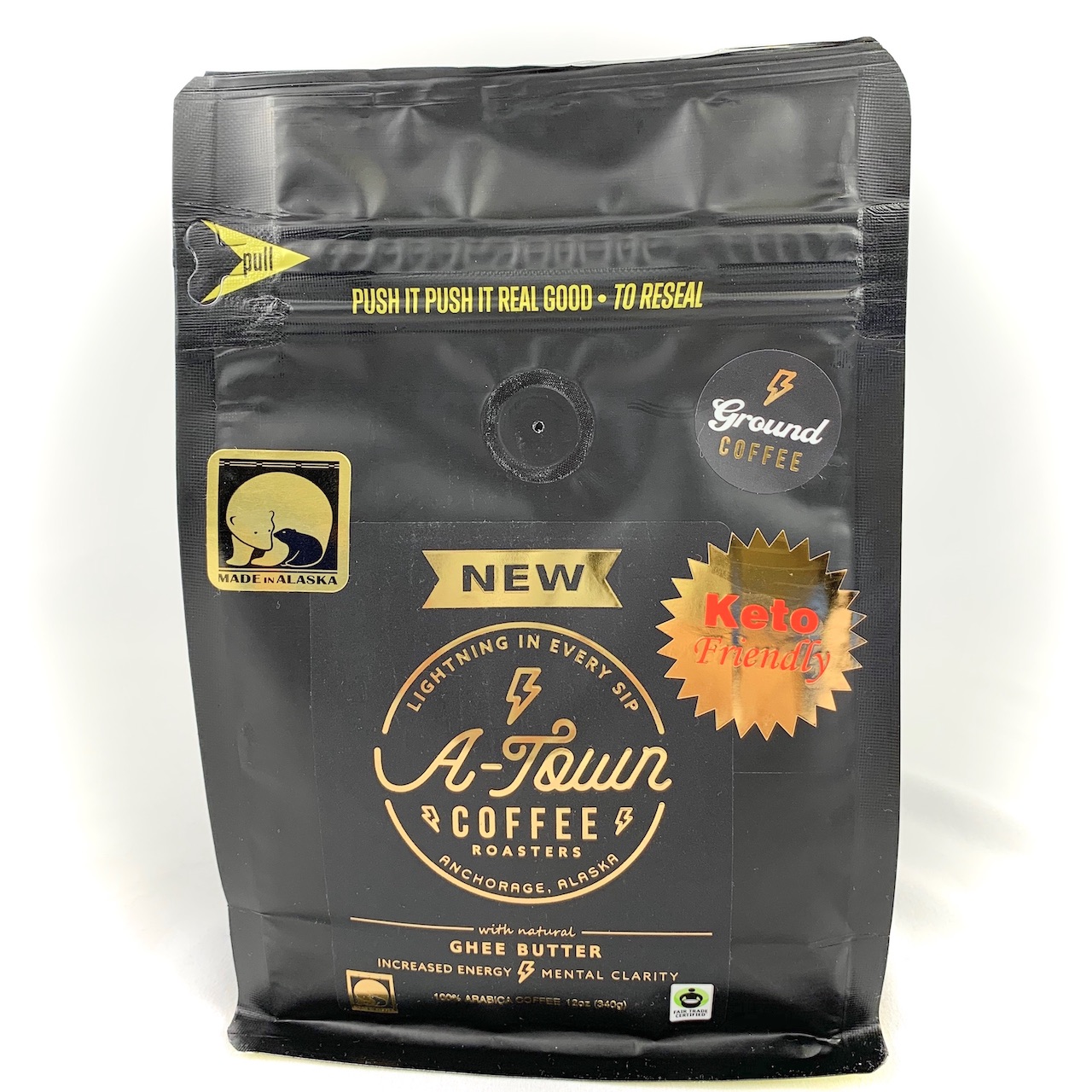 Coffee A-Town Signature Ground 10/12oz - Sold by EA