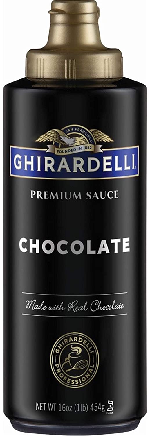 Ghirardelli Dark Chocolate Sauce 12/16oz - Sold by EA
