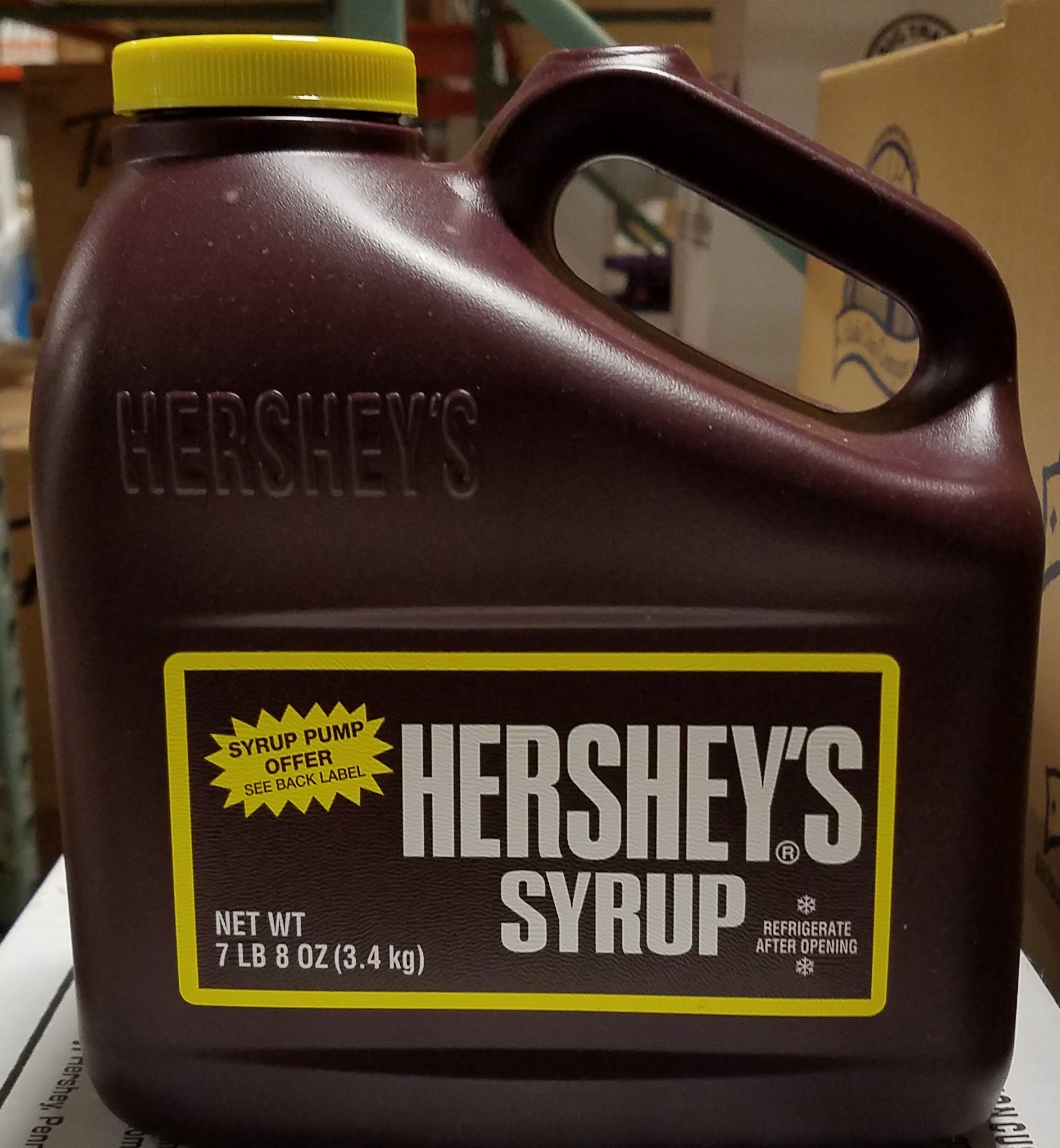Hershey's Chocolate Sauce 6/7.5lb Jug - Sold by EA