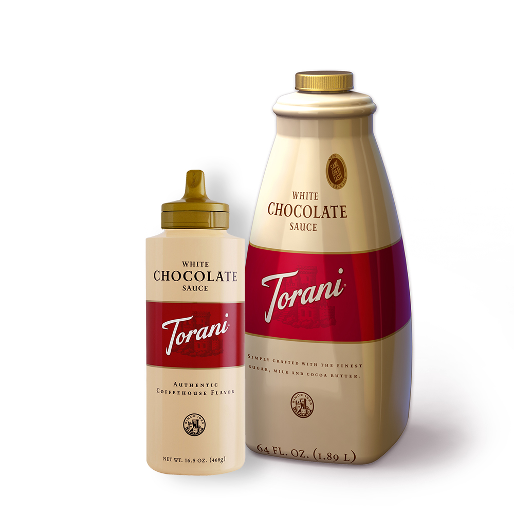 Torani White Chocolate Sauce 4/64oz - Sold by EA