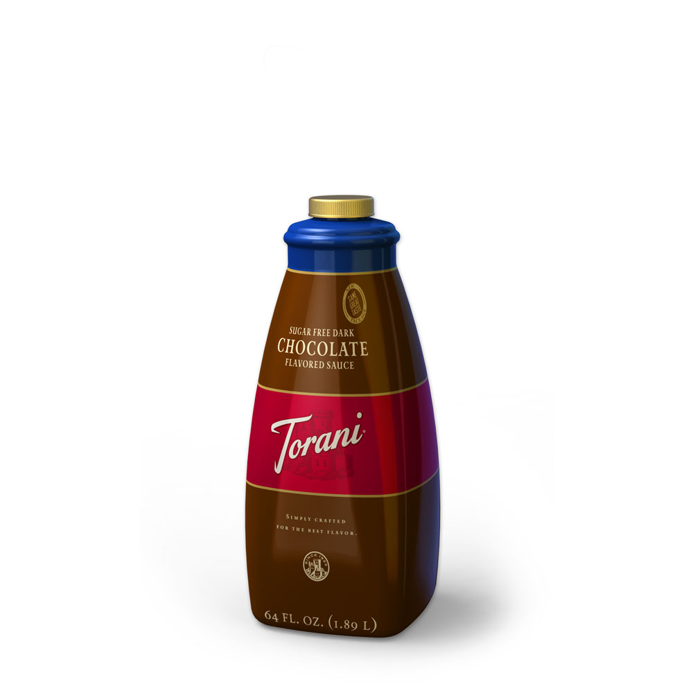 Torani Sugar Free Chocolate Sauce 4/64oz - Sold by EA