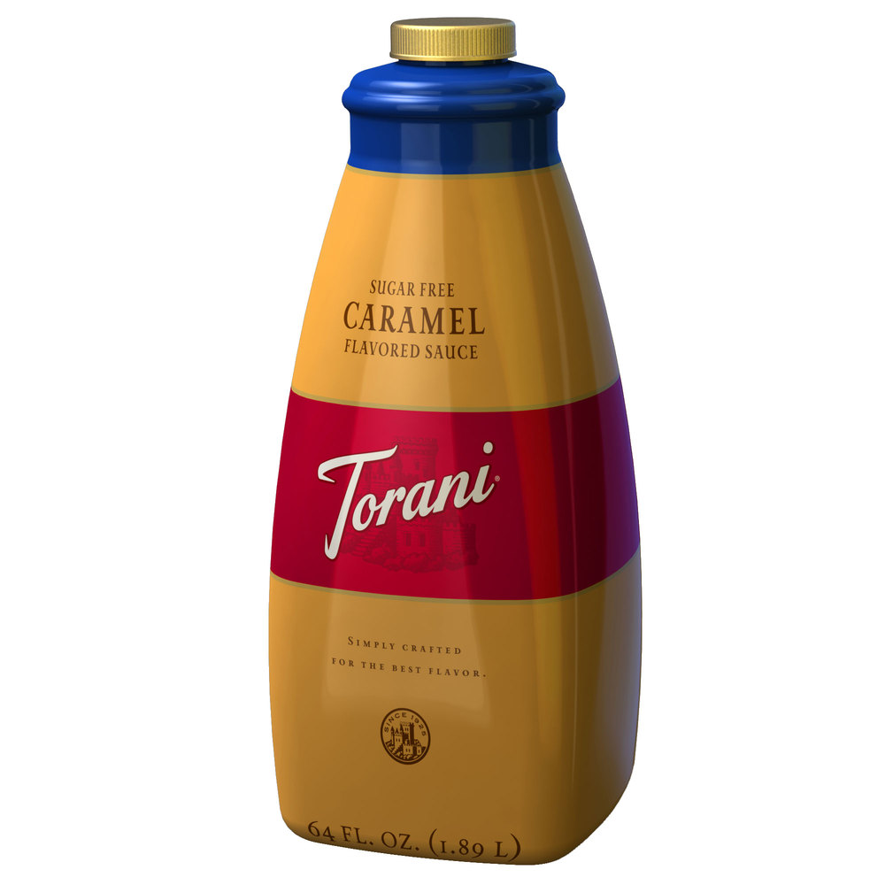Torani Sugar Free Caramel Sauce 4/64oz - Sold by EA - Click Image to Close