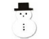 Cruzin Cap - Snowman Shaped 1/250ct - Sold by PACK