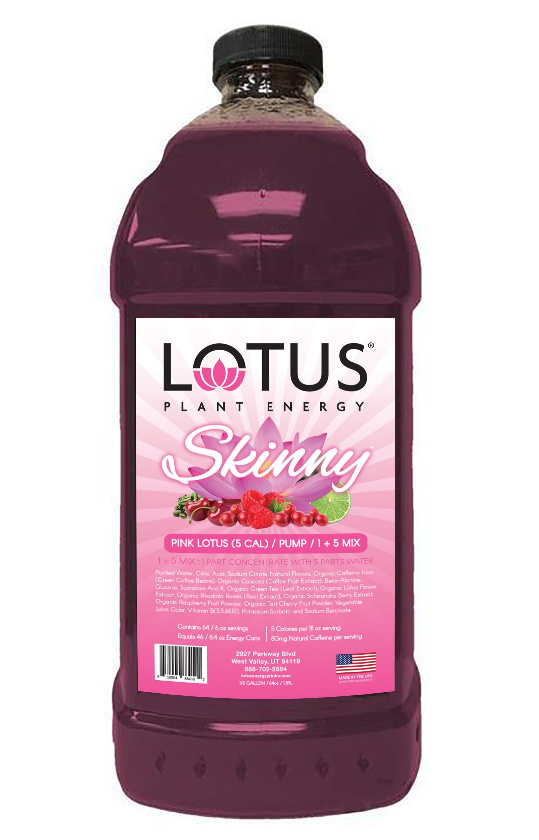Lotus Diet Pink 6/.5gal Jugs - Sold by EA