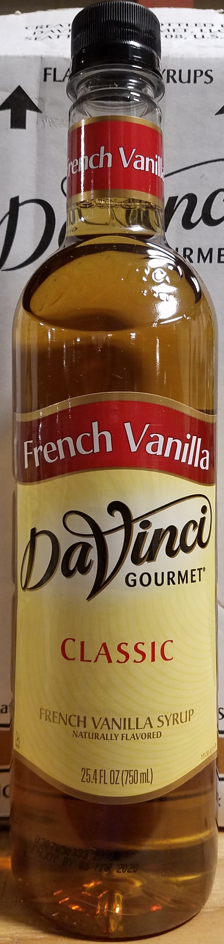 DaVinci French Vanilla 4/750ml - Sold by EA