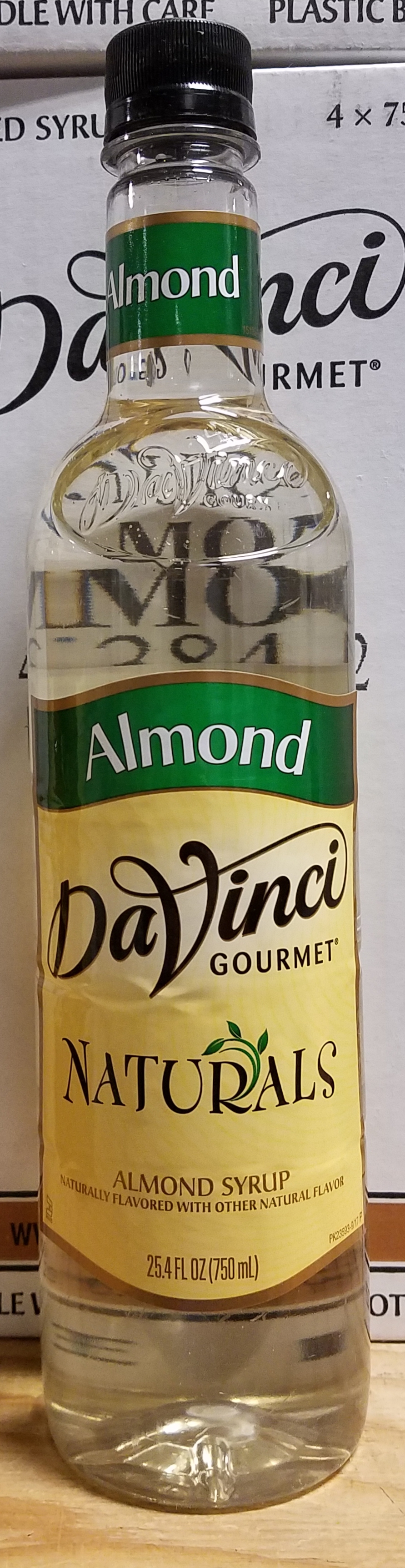 DaVinci Natural Almond 4/750ml - Sold by EA