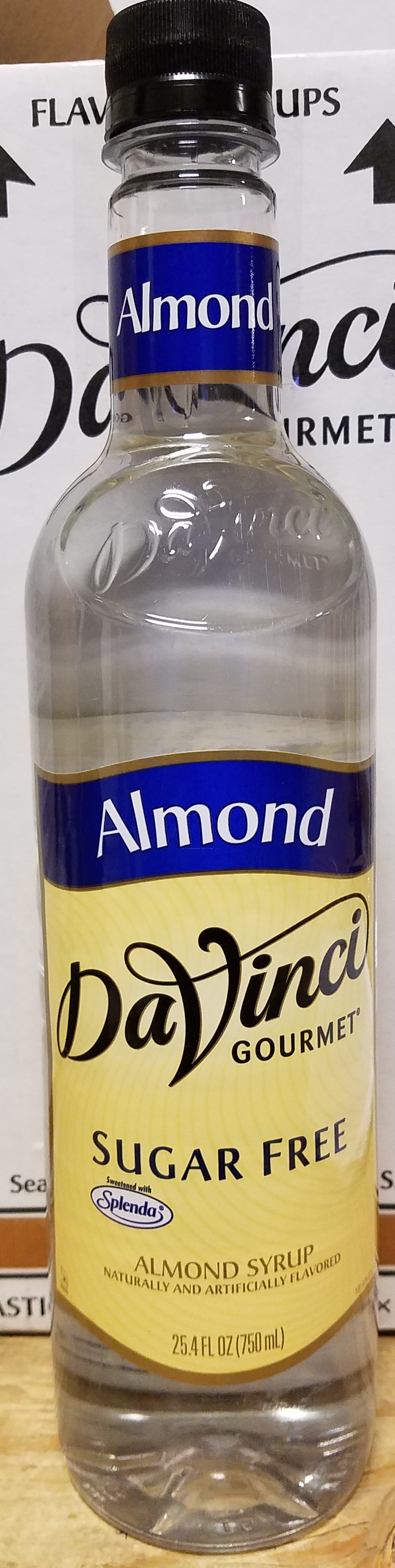 DaVinci SF Almond 4/750ml - Sold by EA