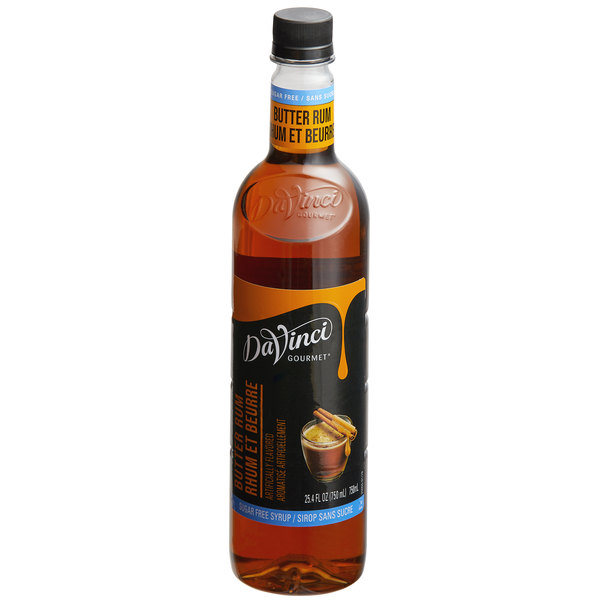 DaVinci SF Butter Rum 4/750ml - Sold by EA - Click Image to Close