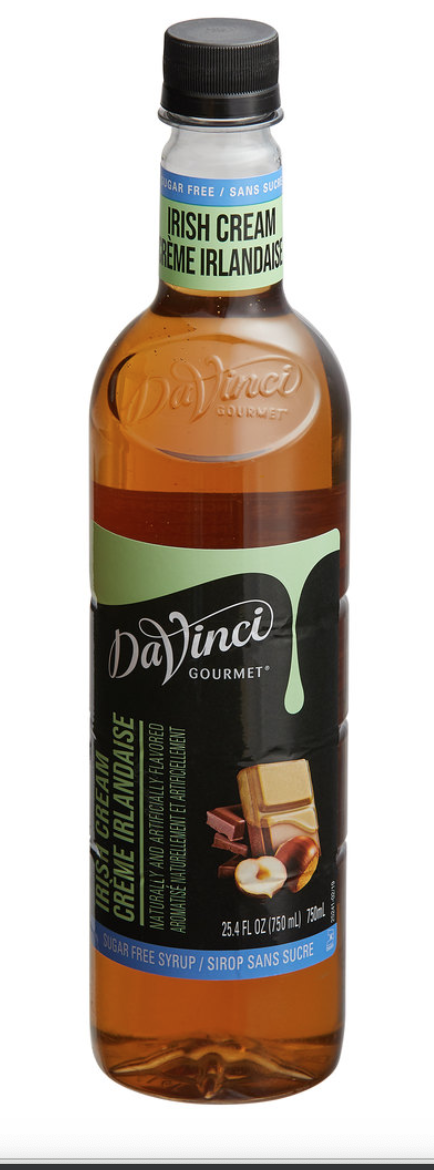 DaVinci SF Irish Cream 4/750ml - Sold by EA