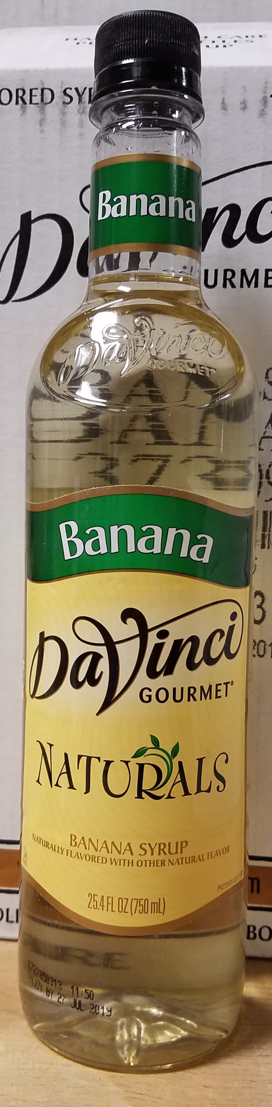 DaVinci Natural Banana 4/750ml - Sold by EA