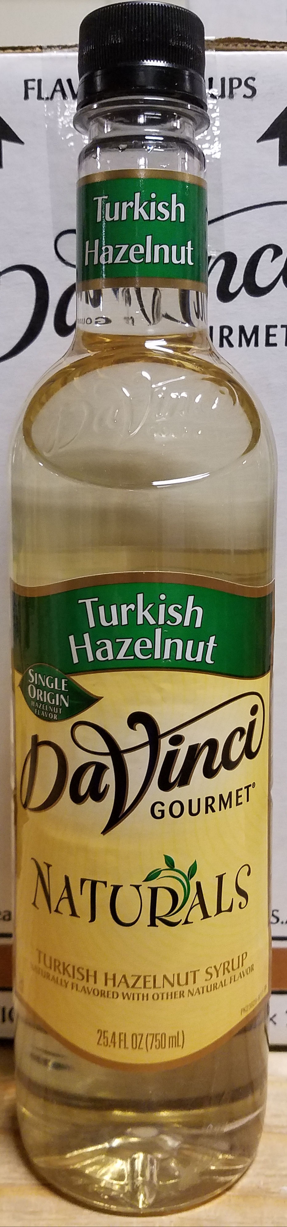 DaVinci Natural Turkish Hazelnut 4/750ml - Sold by EA