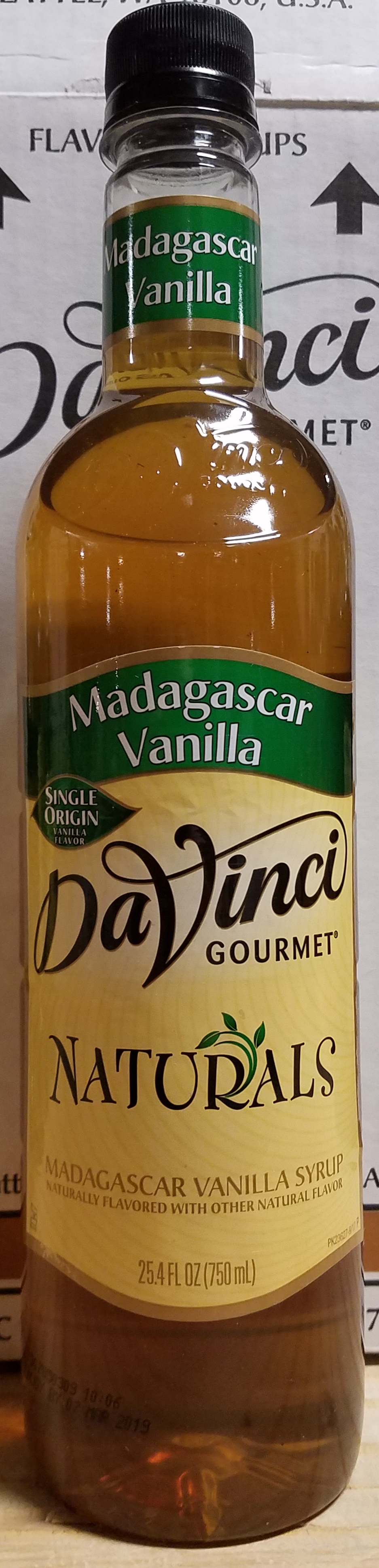 DaVinci Natural Madagascar Vanilla 4/750ml - Sold by EA