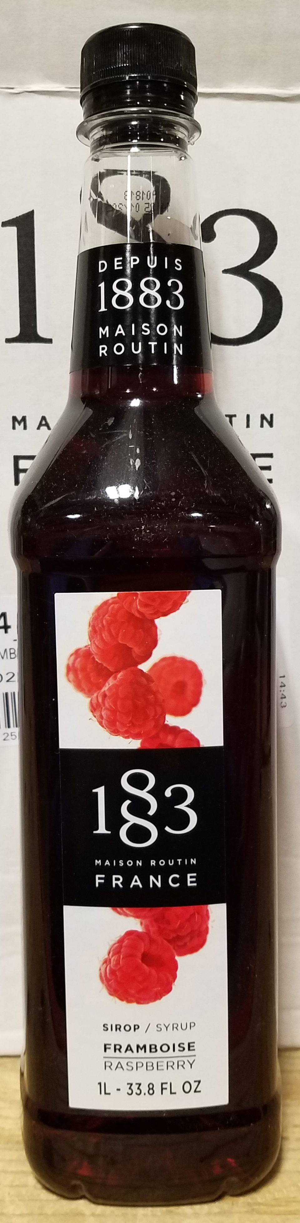 1883 Maison Routin, Raspberry (Natural Color) 6/1L Bottle - Sold by EA