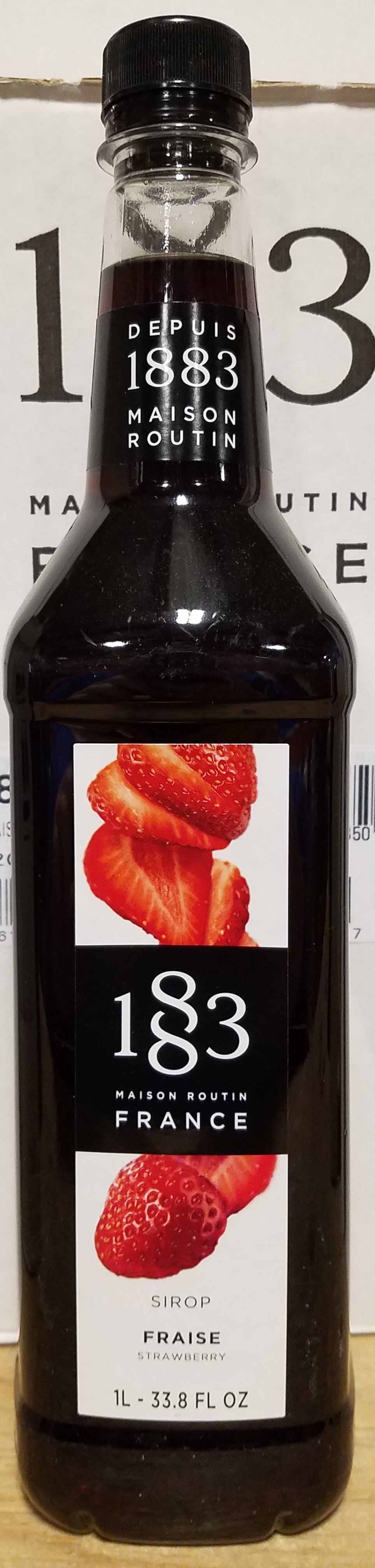 1883 Maison Routin, Strawberry (Natural Color) 6/1L Bottle - Sold by EA