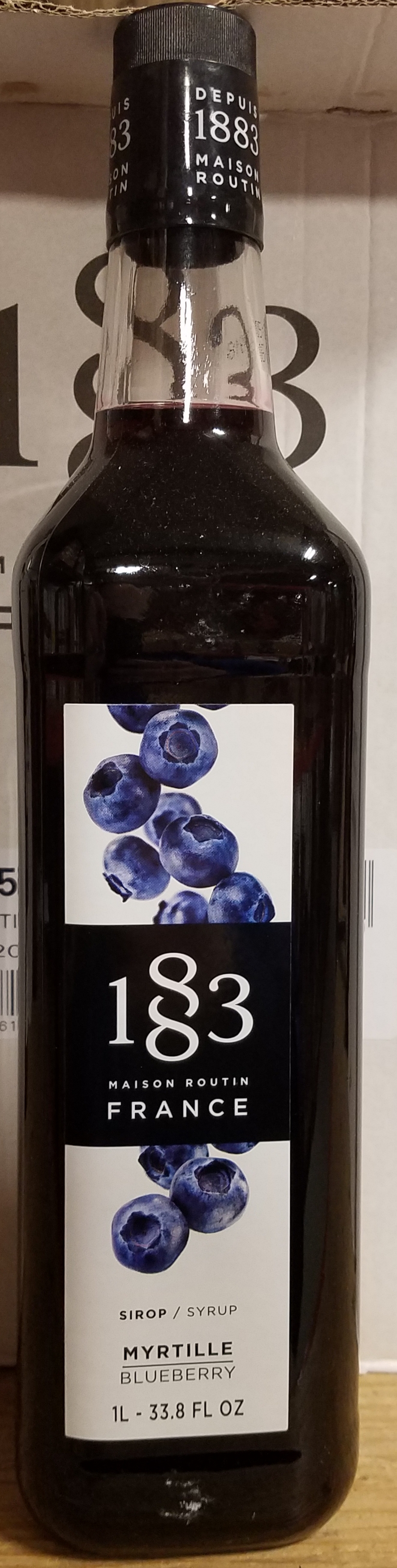 1883 Maison Routin, Blueberry 6/1L Bottle (Glass) - Sold by EA