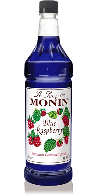 Monin Blue Raspberry 4/1 liter - Sold by EA