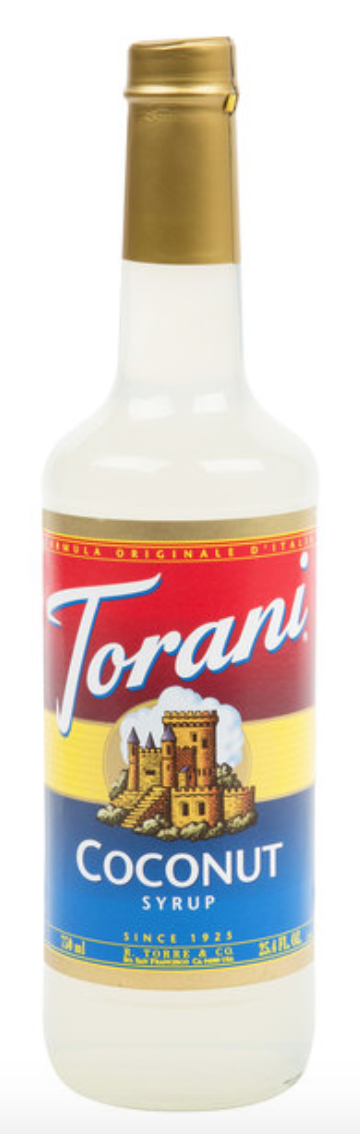 Torani Coconut 4/750ml - Sold by EA