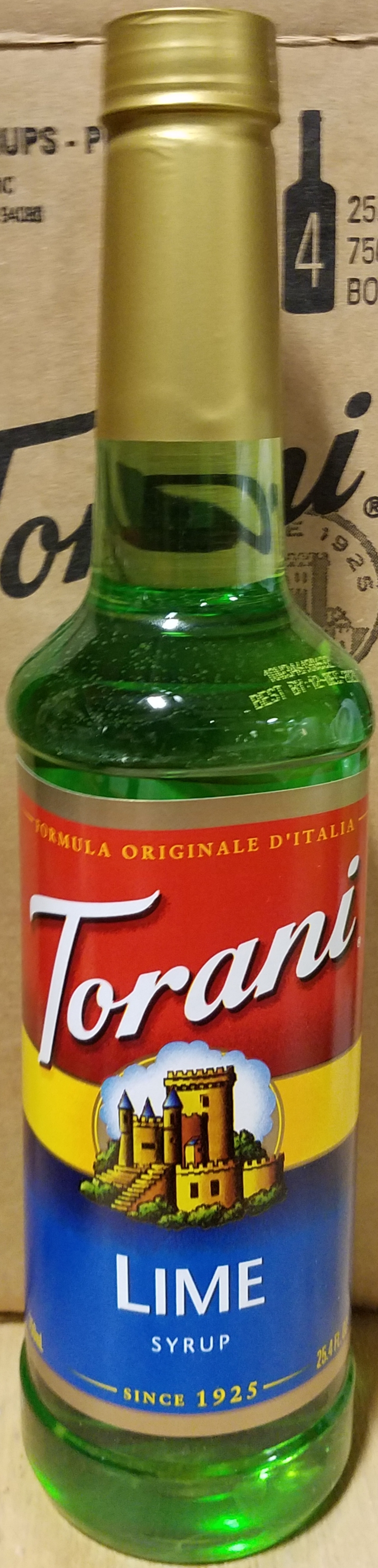 Torani Lime 4/750ml - Sold by EA