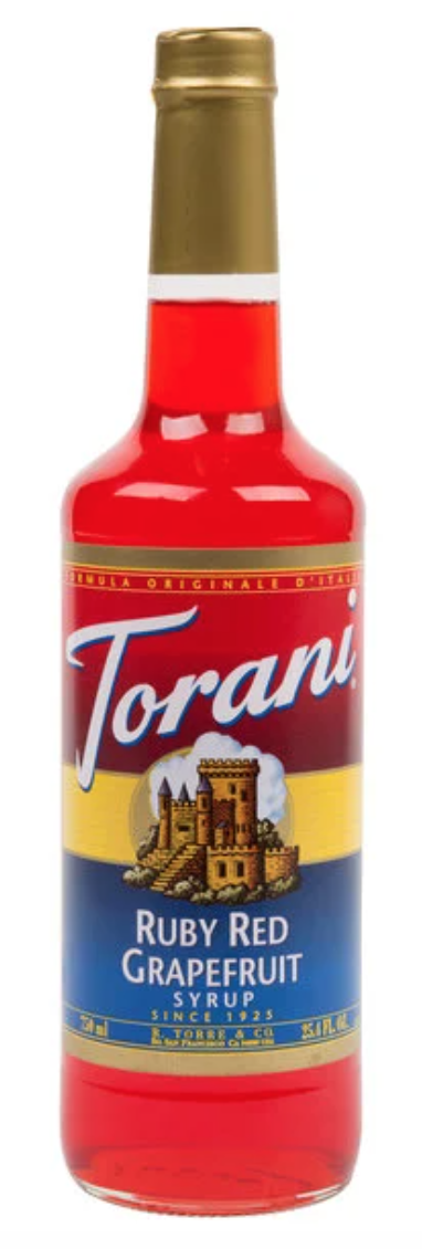 Torani Ruby Red Grapefruit 4/750ml - Sold by EA