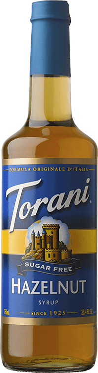 Torani SF Hazelnut 4/750ml - Sold by EA