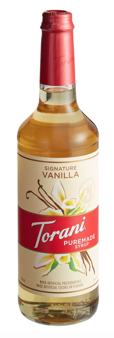 Torani Puremade Vanilla 4/750ml - Sold by EA