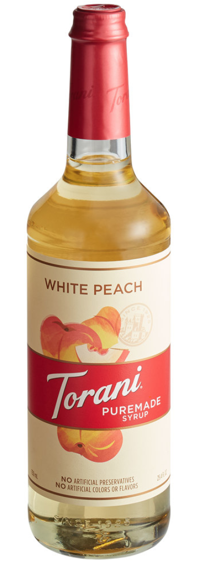 Torani Puremade White Peach 4/750ml - Sold by EA