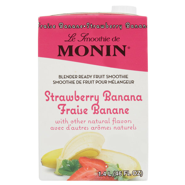 Monin Smoothie Strawberry Banana 6/1.4L - Sold by EA - Click Image to Close