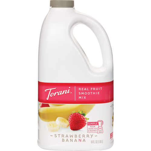 Torani Strawberry Banana Real Fruit Smoothie 6/64oz - Sold by EA