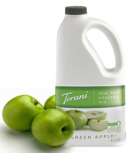Torani Green Apple Real Fruit Smoothie 6/64oz - Sold by EA