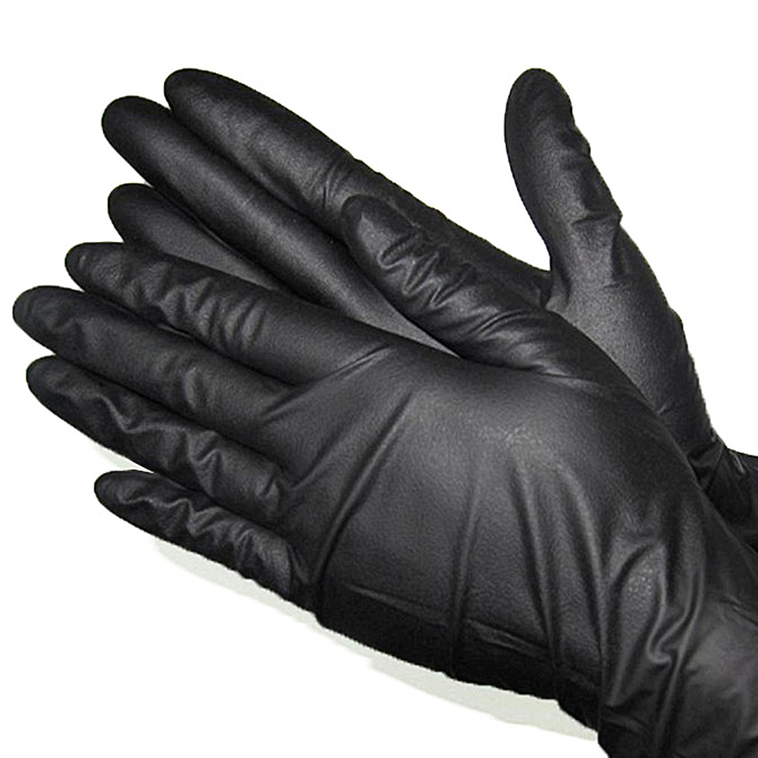 Gloves Black Nitrile Powder Free Large 5-6mil 10/100ct GPNB - Sold by EA - Click Image to Close