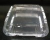 Clear 1 Cmpt Hinged Plastic Container 8x8x2 7/8 Medium 200ct - Sold by PACK