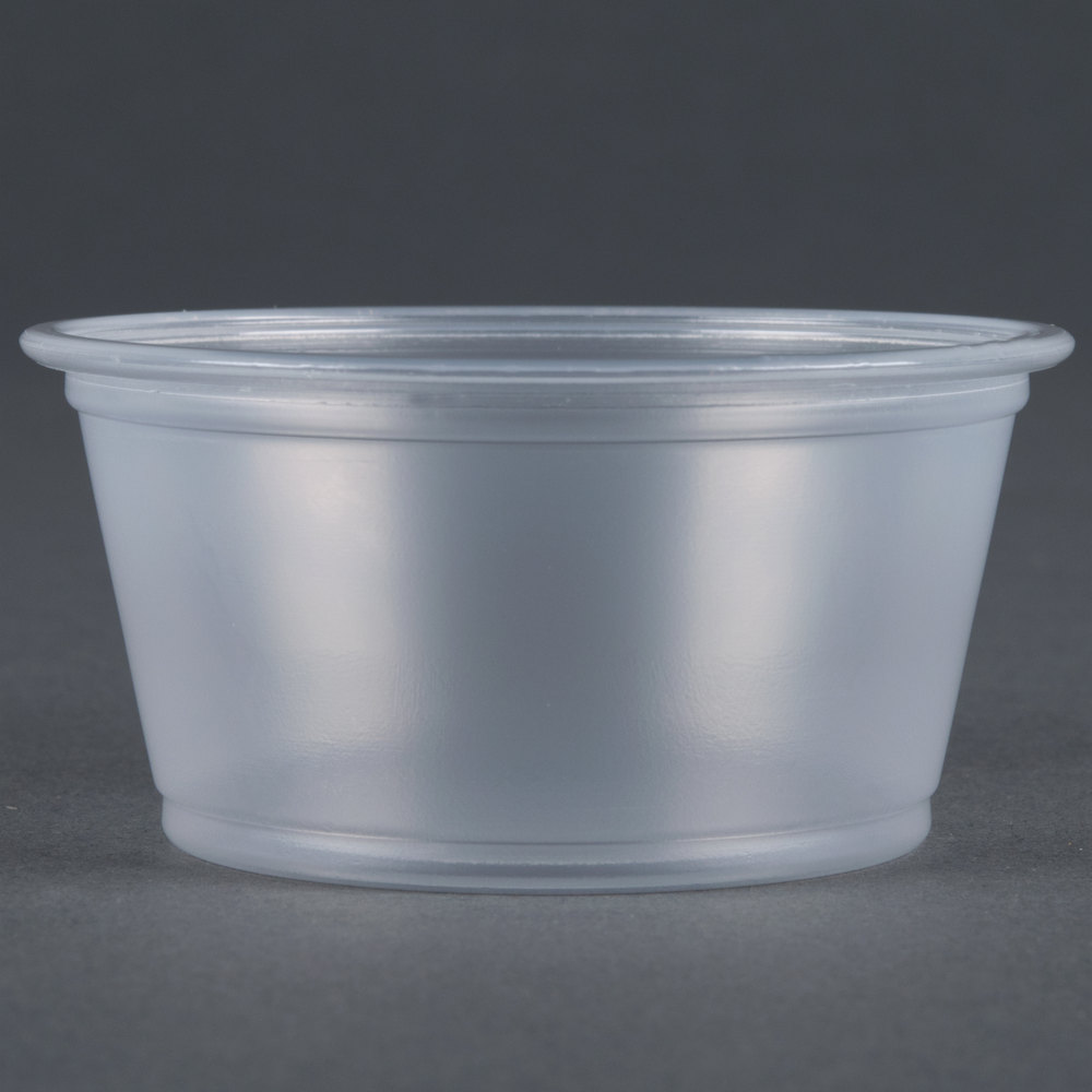 4oz Clear Plastic Souffle Cup 10/250 - Sold by PACK