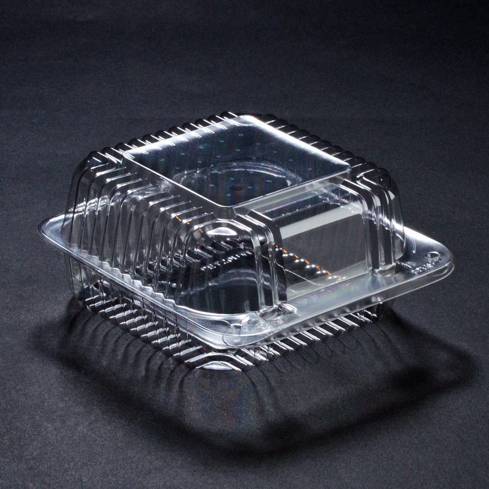 Clear 6in. Hinged Sandwich Container 5-3/4x6x3 500ct - Sold by PACK