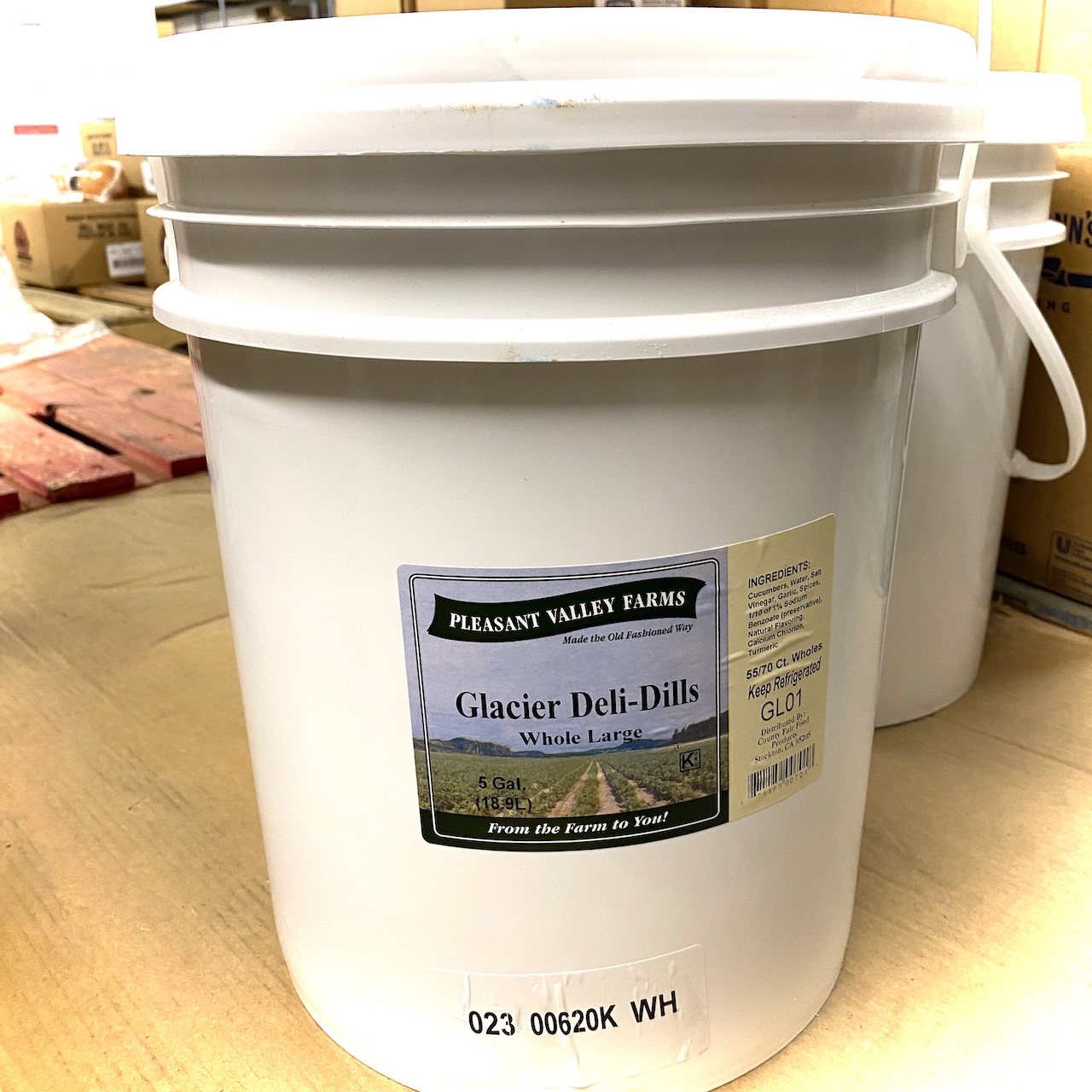 Pickles Dill Whole Large 5 Gal - Sold by PACK