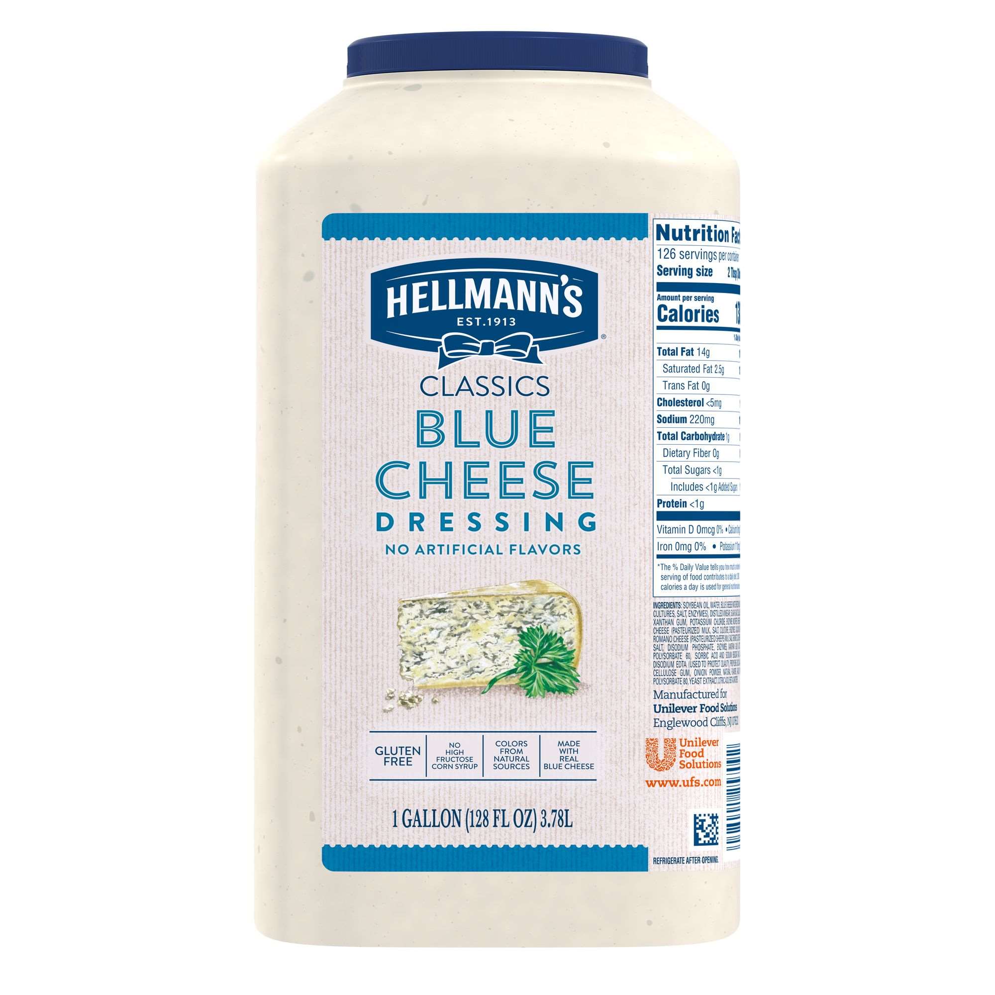 Dressing Blue Cheese Chunky 4/1gal Hellmans - Sold by EA
