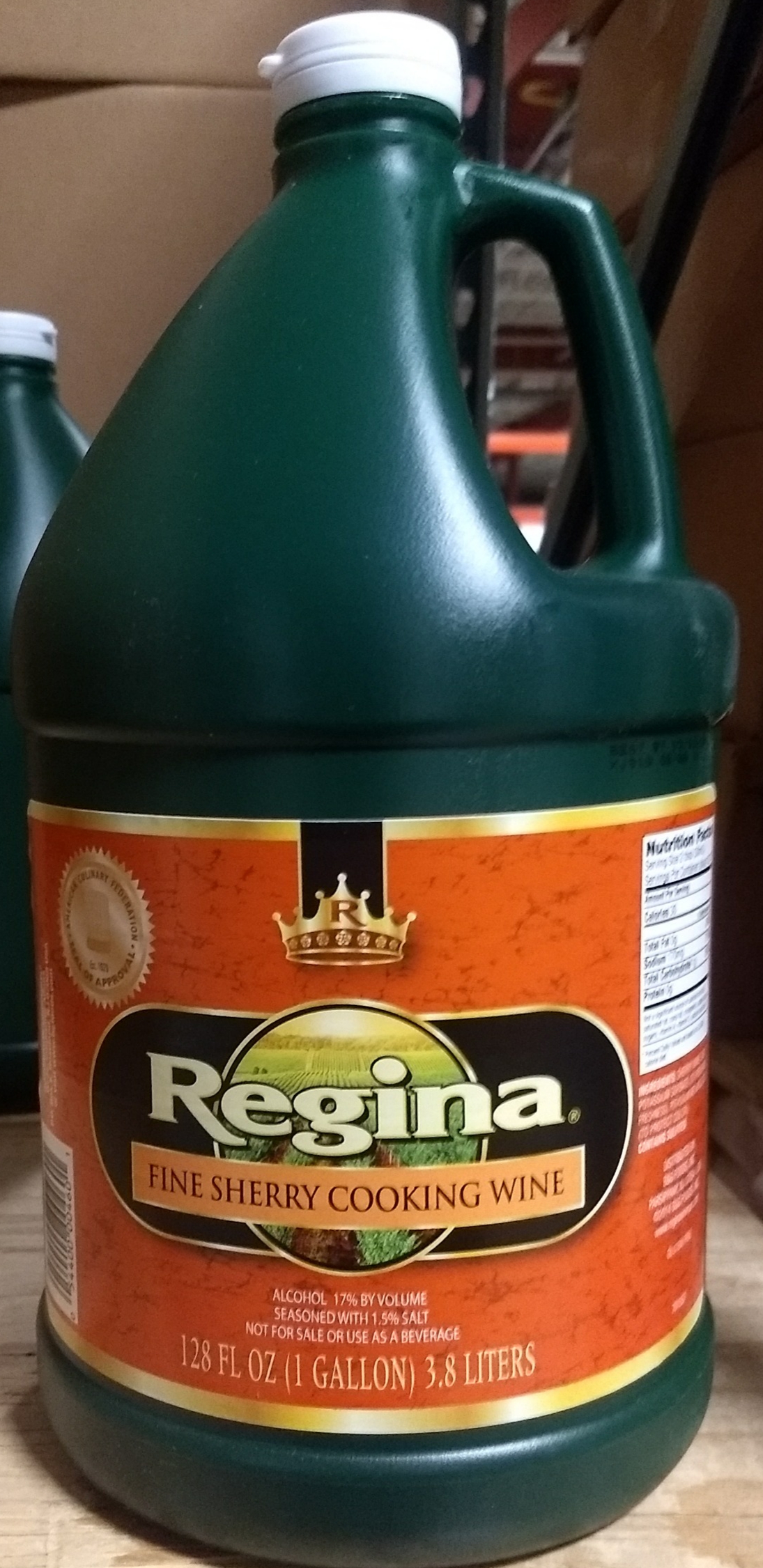 Sherry - Cooking Regina 4/1gal - Sold by EA - Click Image to Close
