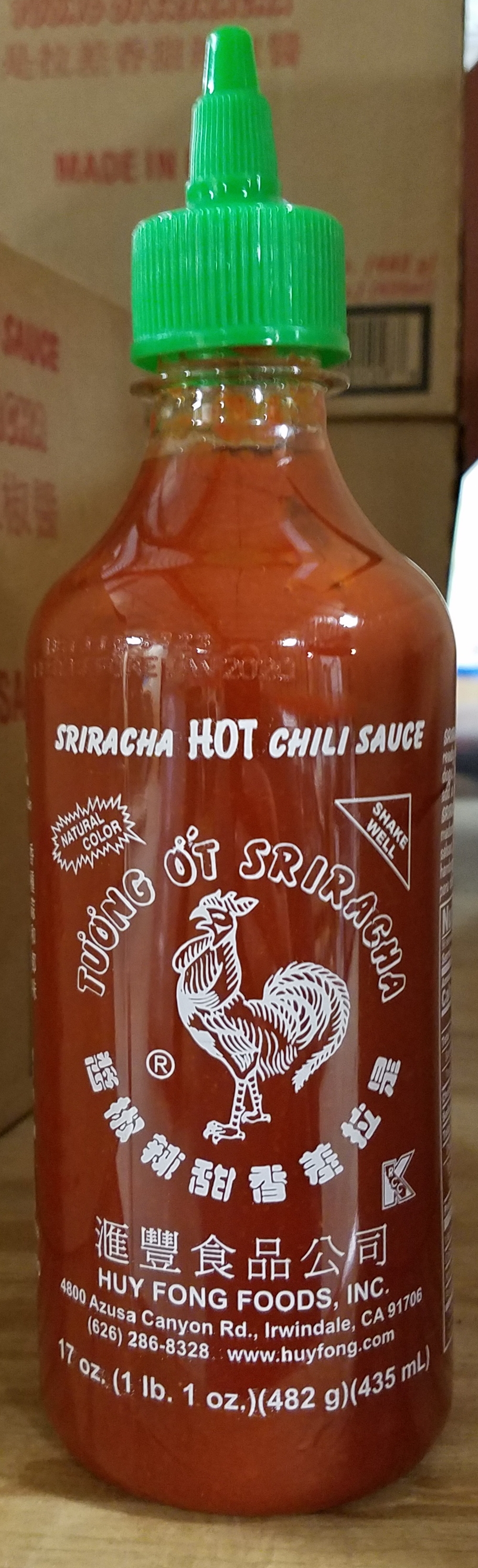 Sriracha Chili Sauce 12-17oz - Sold by EA