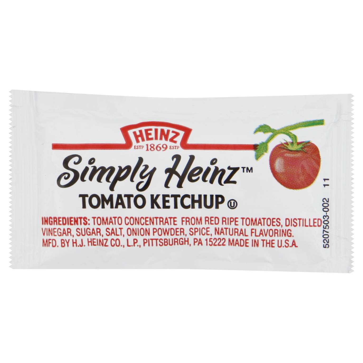 Ketchup Simply Single Serve 9 Grams 1000 ct Heinz - Sold by PACK