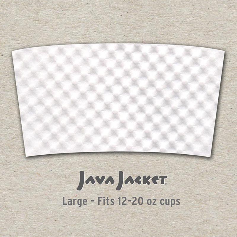 Java Jacket Large White Plain Bargain - Sold by PACK