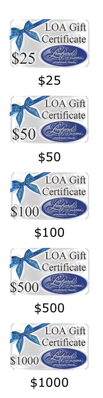 Gift Certificate Linford of Alaska - Sold by PACK