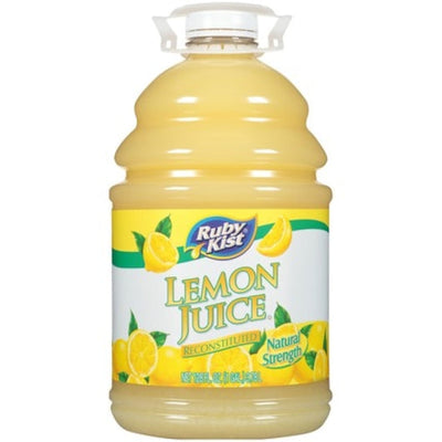 Lemon Juice Plastic 4/1 Gal Reconstituted Ruby Kist