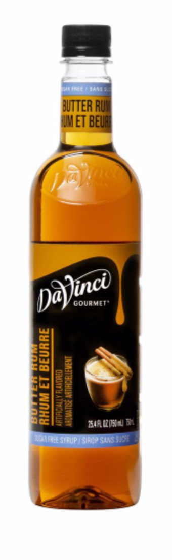 DaVinci SF Butter Rum 4/750ml